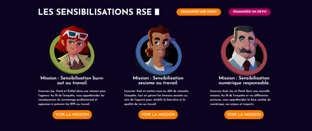 le site The impact agency, vous propose plusieurs sensibilisations RSE